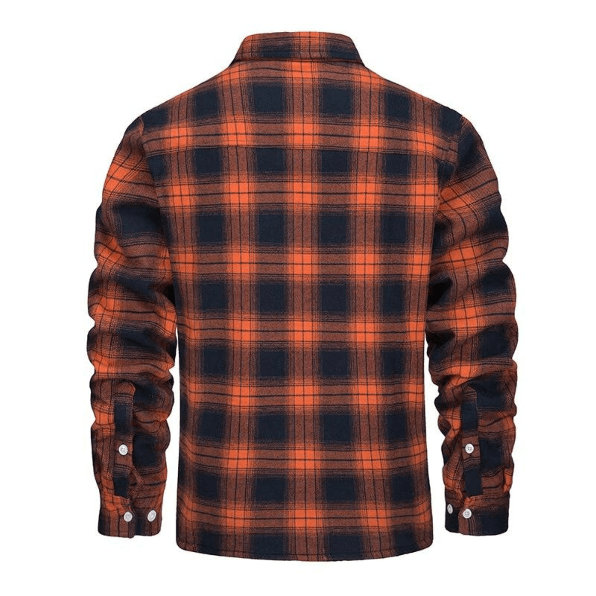 Ternet vinterjakke foret med blød teddyfleece og klaplommer på brystet
